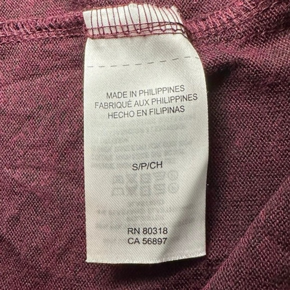 Lucky Brand Sweater Women Sz S Purple V-Neck Lightweight Casual Academia Preppy - Picture 8 of 10
